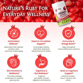 Vegs Pomegranate Juice Powder added to smoothies for antioxidant-friendly flavor.