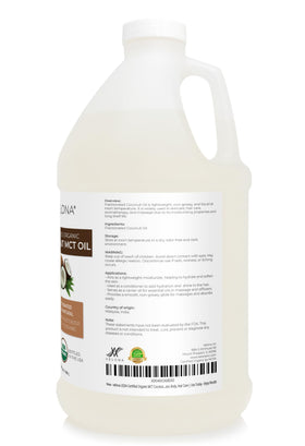 Velona MCT Coconut Oil hair care application for silky, lightweight conditioning.