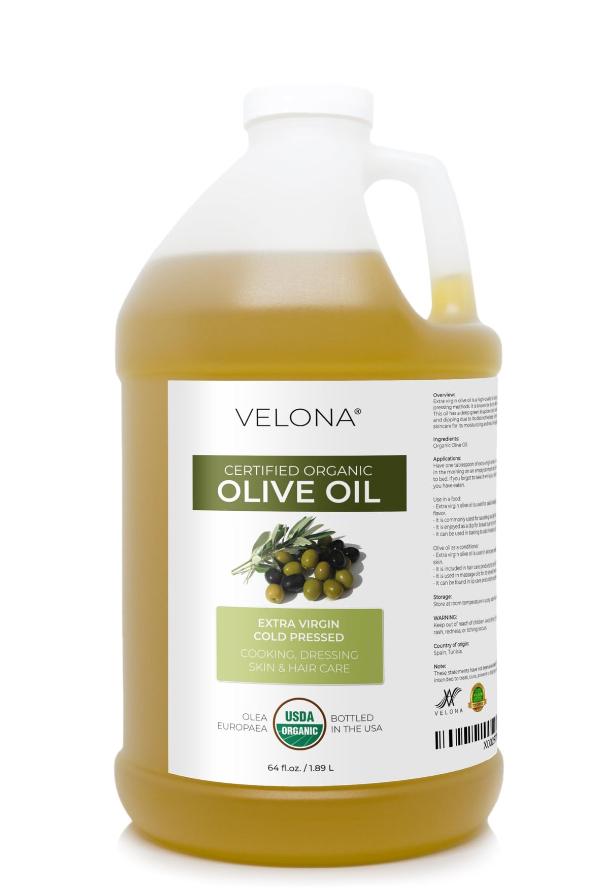 Velona olive oil bottle pour for salad dressing and cooking
