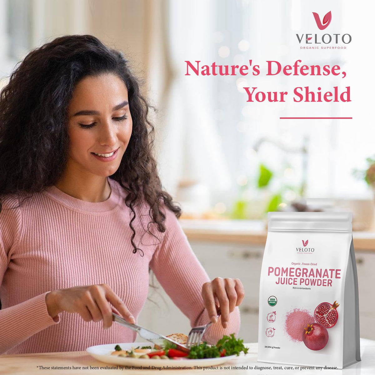 VELOTO Gluten-free Pomegranate Powder as a versatile pantry staple for gluten-free baking.