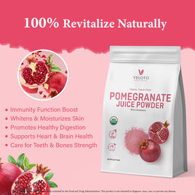 VELOTO Yogurt-topping Pomegranate Powder adds natural sweetness and color to bowls.
