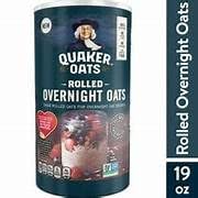 VEMAX Rolled Overnight Oats two-pack back view with labeling.