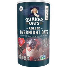VEMAX Rolled Overnight Oats two-pack front view for quick breakfast.