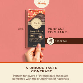 Venchi 70% bar gluten-free mark showcased for dietary choice
