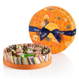 Venchi Murrine Collection hamper box with vibrant wrappers, ideal for birthday gifting.