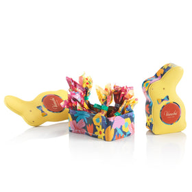 Venchi rabbit tin openable packaging, ideal for gifting and sharing spring moments.