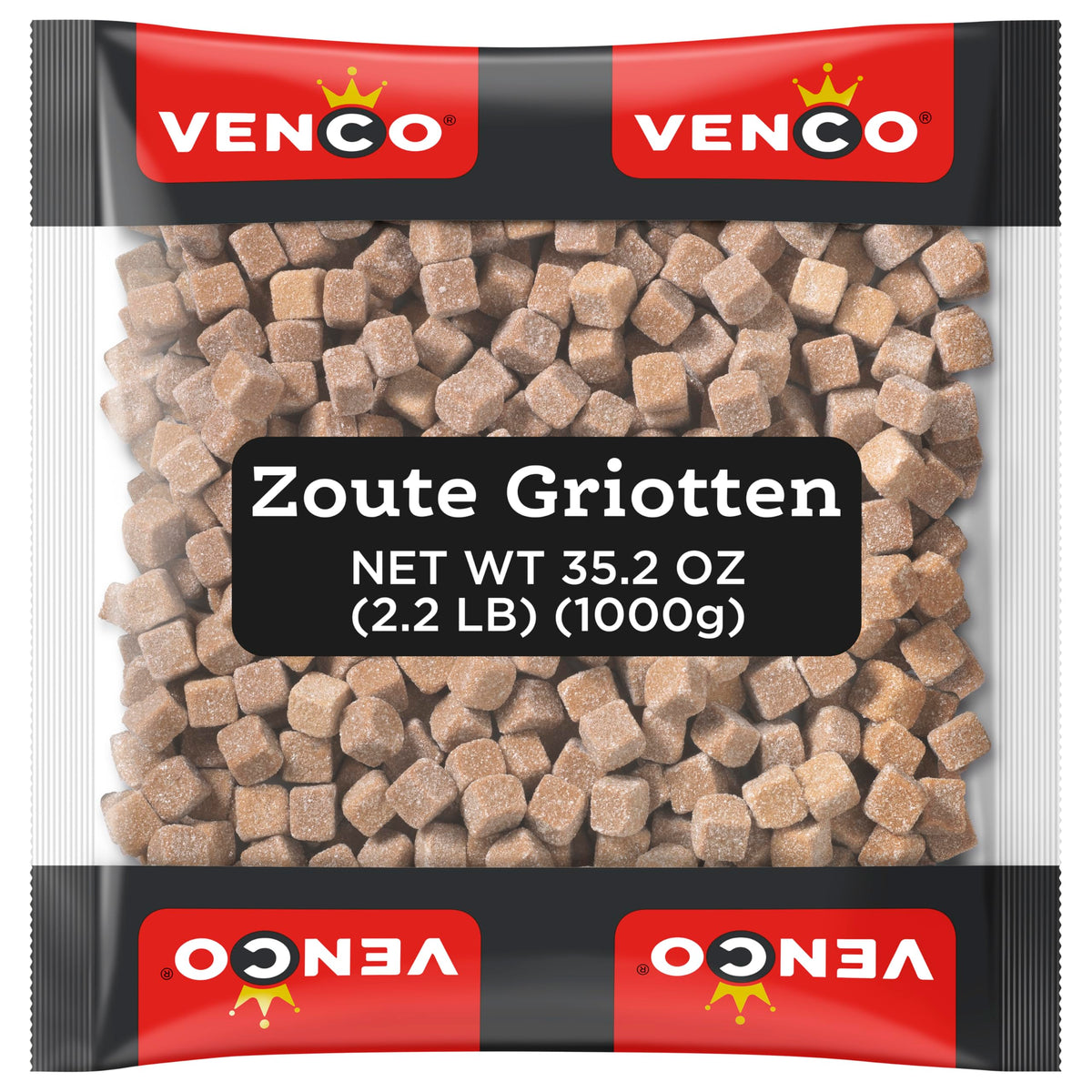 Venco Griotten salty licorice squares bag for sharing at gatherings.