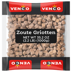 Venco Griotten salty licorice squares bag for sharing at gatherings.
