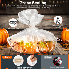 Venrothy brining bag with 35 lb capacity for big roasts.