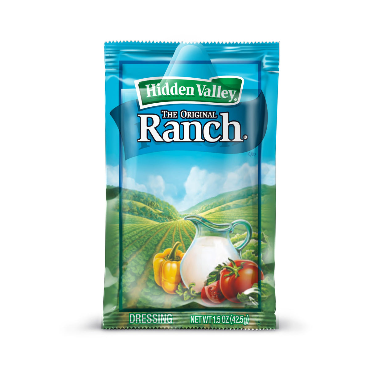 Hidden Valley Ranch packets on the counter, ready for quick dressings.