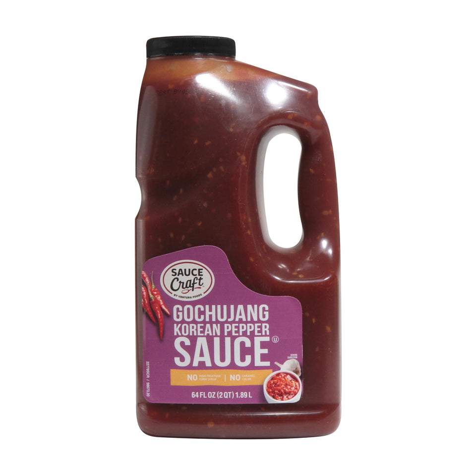 Ventura Foods Sauce Craft Gochujang bottle pour enriches wing flavor with bold umami heat