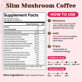 Steaming cup of Venture Pal Slim Mushroom Coffee hints at aroma and quick dissolve