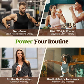 Venture Pal Sugar Free Protein Coffee instant mix served over ice.