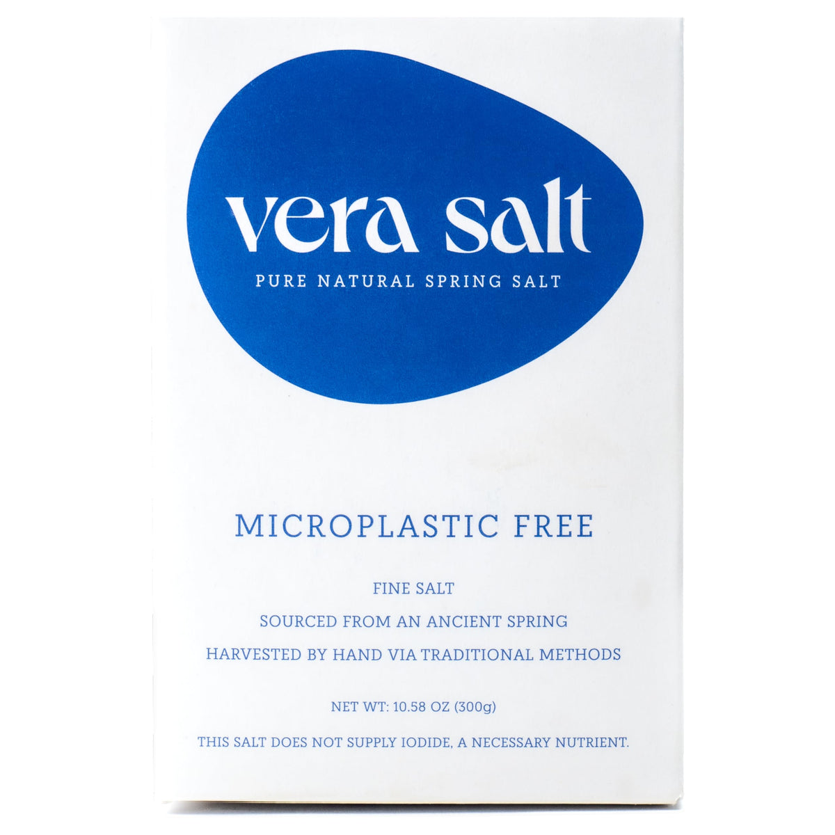 Vera Salt packaging close-up in a plastic-free box preserves purity