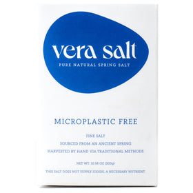 Vera Salt packaging close-up in a plastic-free box preserves purity