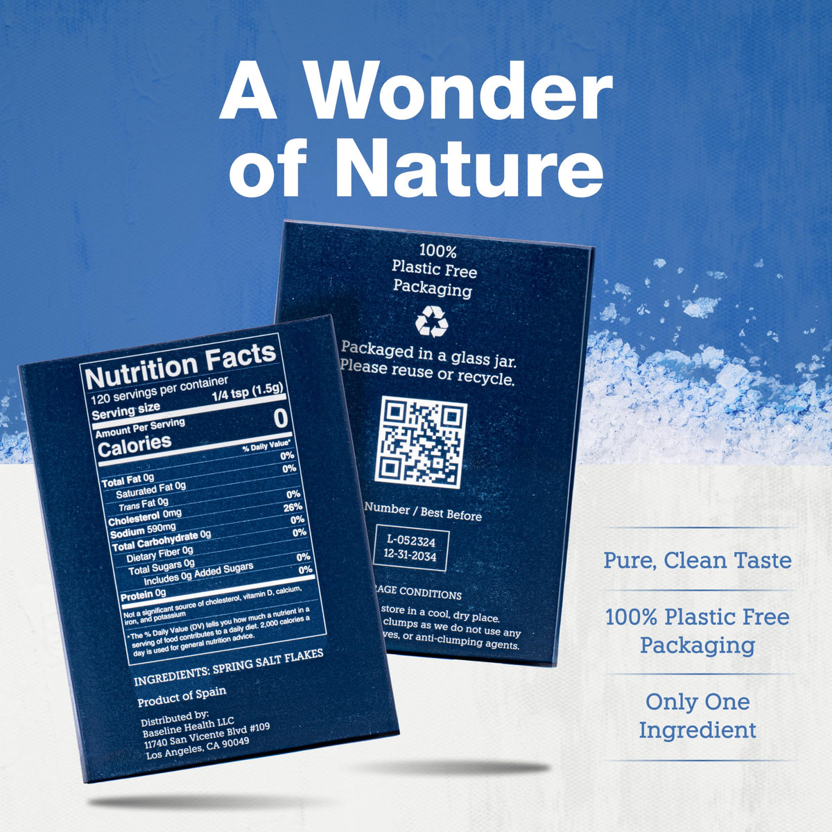 Vera Salt ultra-fine texture ideal for precise finishing on dishes