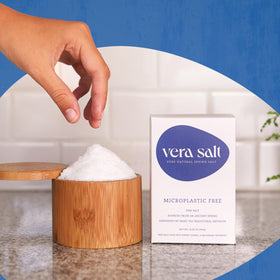 Vera Salt kitchen use salt shaker over steaming pot