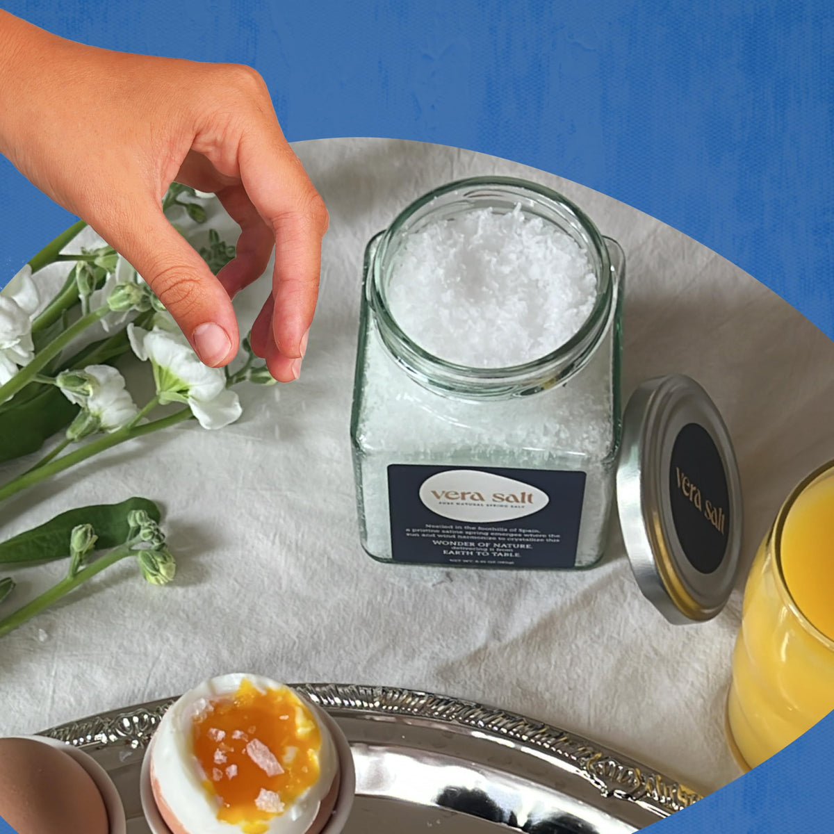 Vera Salt glass jar packaging supports safe storage and handling