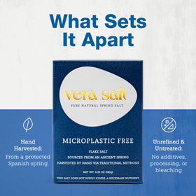 Vera Salt white crystals offer purity with no additives