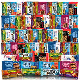 Veratify healthy mixed snack box packaging, ready for grab-and-go use at work or travel