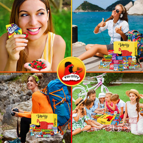 Veratify travel-friendly snacks image indicates portable nourishment on trips.