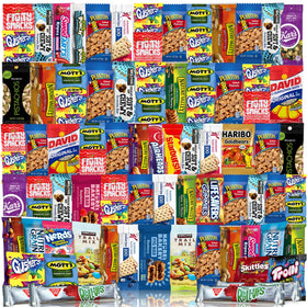 Veratify Snack Box Variety 84-count packaging ideal for gifting and bulk office snacking.