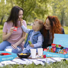 Veratify Snack Box Variety Pack bulk gift basket for occasions.