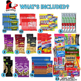 Veratify Snack Box Variety Pack fruit snacks for healthy on-the-go energy.