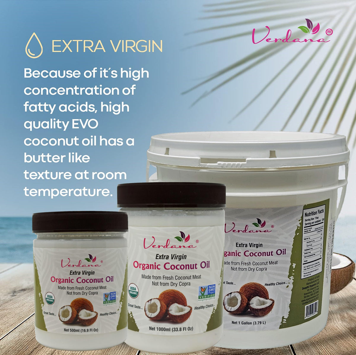 Verdana Coconut Oil for soap making—bulk supply for DIY projects.