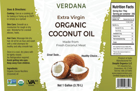 Verdana Coconut Oil Storage 1 Gal—bulk value size keeps pantry stocked.