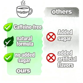 VerdantStrand Kidney Tea Formula dried ingredients close-up highlights maca and red dates.