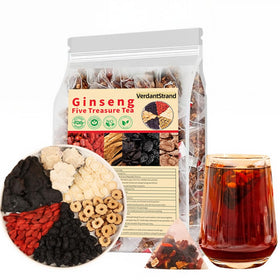 VerdantStrand Kidney Tea Formula packaging shows the premium six-ingredient blend for daily wellness.