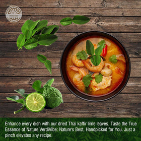 VERDIVIBE kaffir lime leaves delivering authentic Thai flavor and aroma