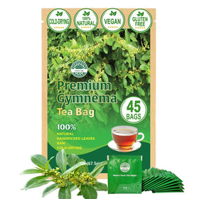 VERDIVIBE Gymnema tea bags packaging for fresh, convenient brewing.