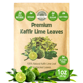 VERDIVIBE premium dried kaffir lime leaves for authentic Thai cooking and bright aroma