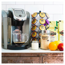 Verena Street flavor profile montage with butterscotch, caramel and hazelnut notes.