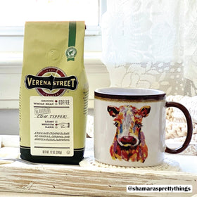 Verena Street medium-roast coffee cup image suggesting balanced flavor for any brew.