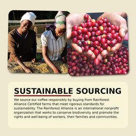 Verena Street sustainably sourced coffee supporting farmers and environmental stewardship.