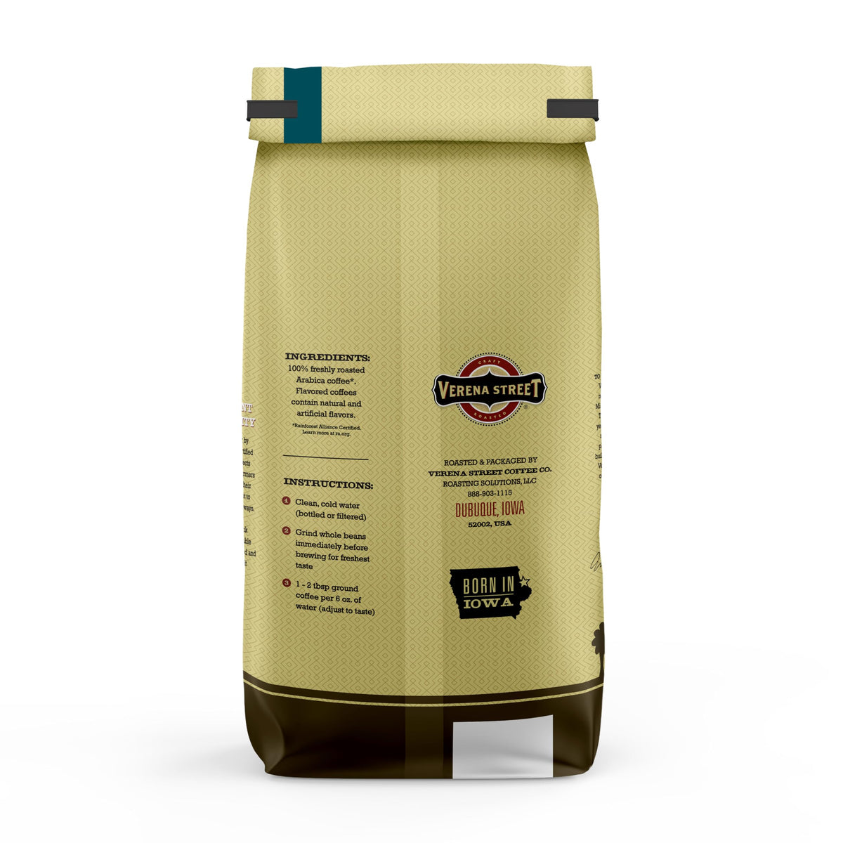 Verena Street Vanilla Hazelnut flavor: medium roast profile for smooth, inviting cups