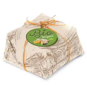 Vergani Organic Colomba dove-shaped loaf enhances holiday tables with citrus aroma.