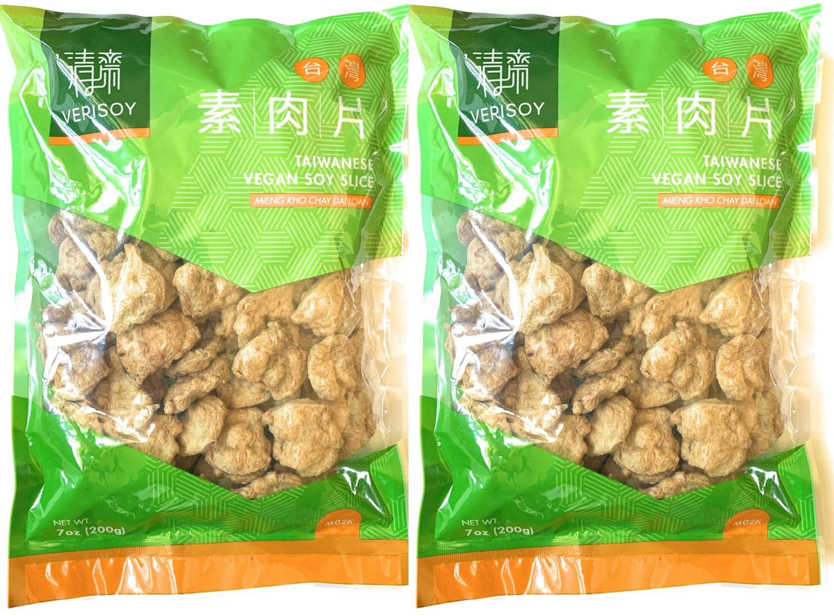Verisoy Taiwanese Vegan Soy Slice packaging, ideal for plant-based meals.