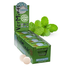 Vermints Wintergreen travel tin ready for on-the-go freshness