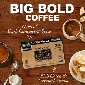 Vermont Coffee Company Keurig-compatible pods offer quick, convenient brewing.
