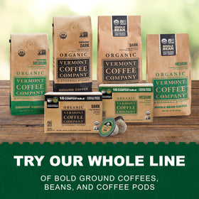Vermont Coffee Company Made in USA label in brand scene