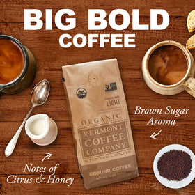 Vermont Coffee Company steaming cup capturing inviting aroma for morning ritual