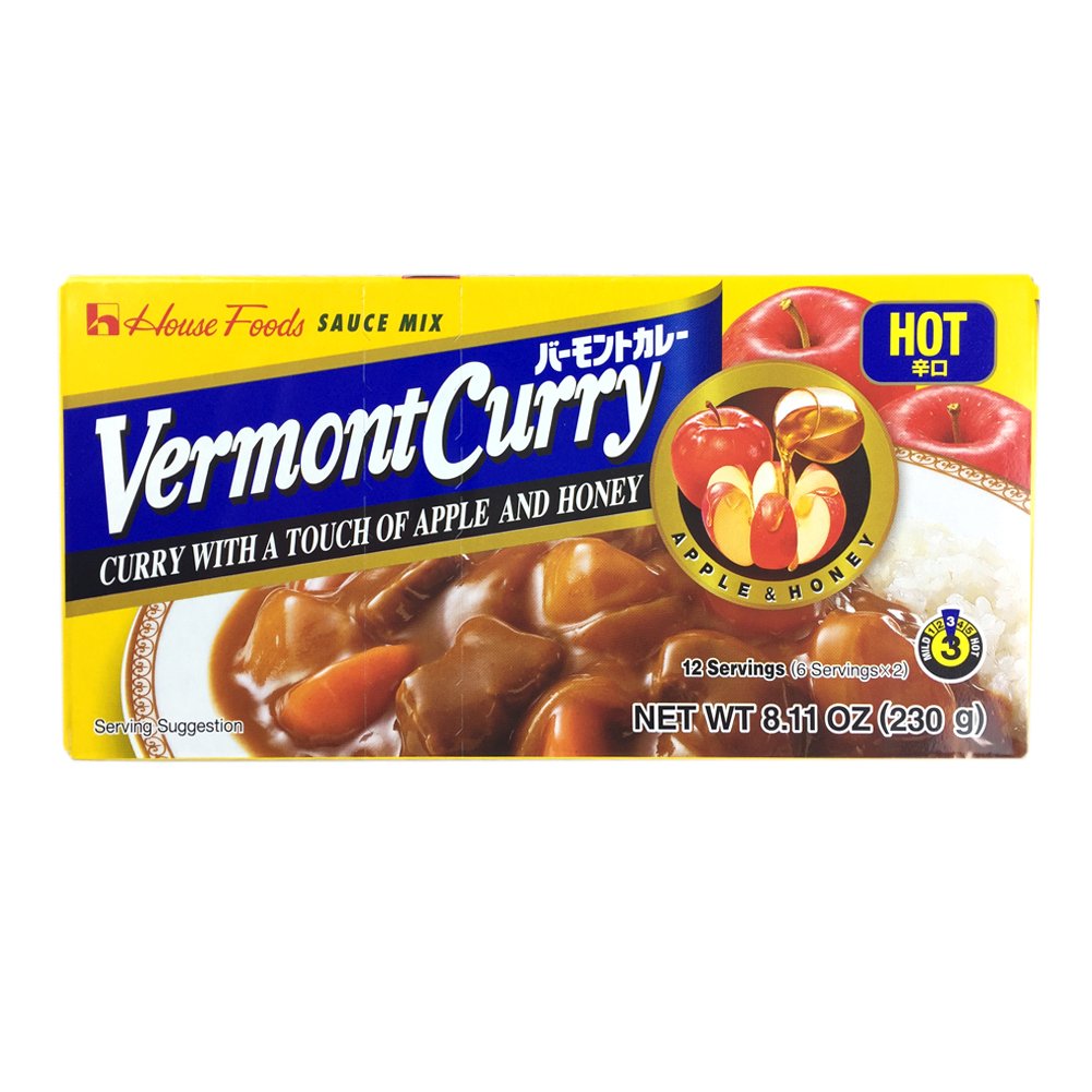 Vermont Curry Hot served dish features a vibrant curry ready in minutes