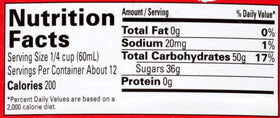 Vermont Maid Original Syrup bottle label close up showing authenticity and size