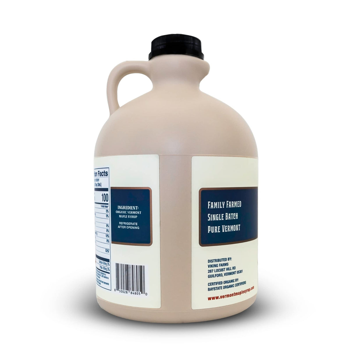 Vermont Maple Syrup amber-rich pour drizzled over pancakes for flavor.