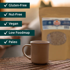Vermont Maple Syrup Organic Coarse Maple Sugar coffee sweetener in a mug perfectly.