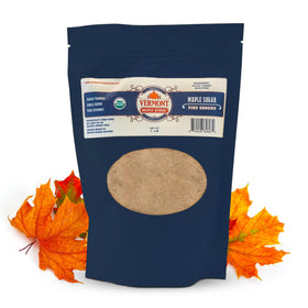 Vermont Maple Syrup Organic Fine Granulated Maple Sugar in a bag for baking